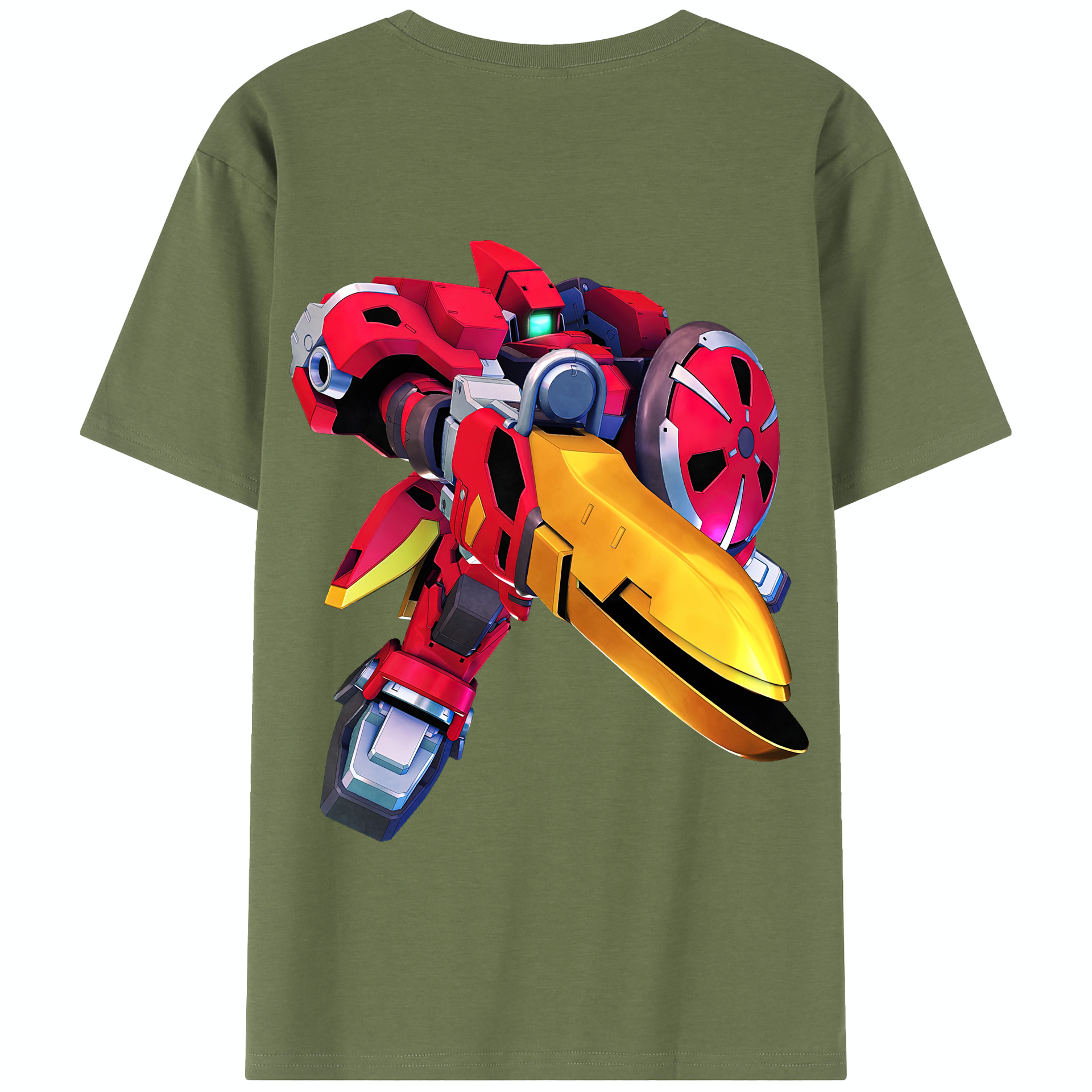 （画像用） 機動戦士ガンダム Mobile Suit Gundam 綿100％半袖Tシャツ（背面プリント）